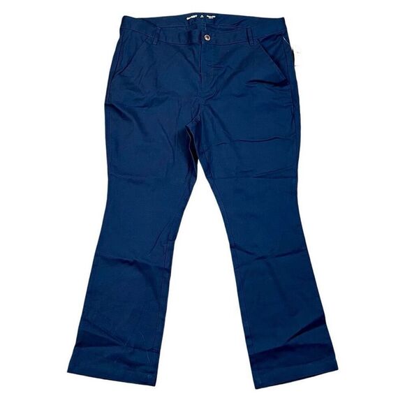 New! NWT Old Navy Blue Bootcut Stretch Uniform Pants 16P - Picture 1 of 11